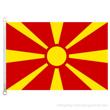 Macedonia national flag 100% polyster 90*150cm